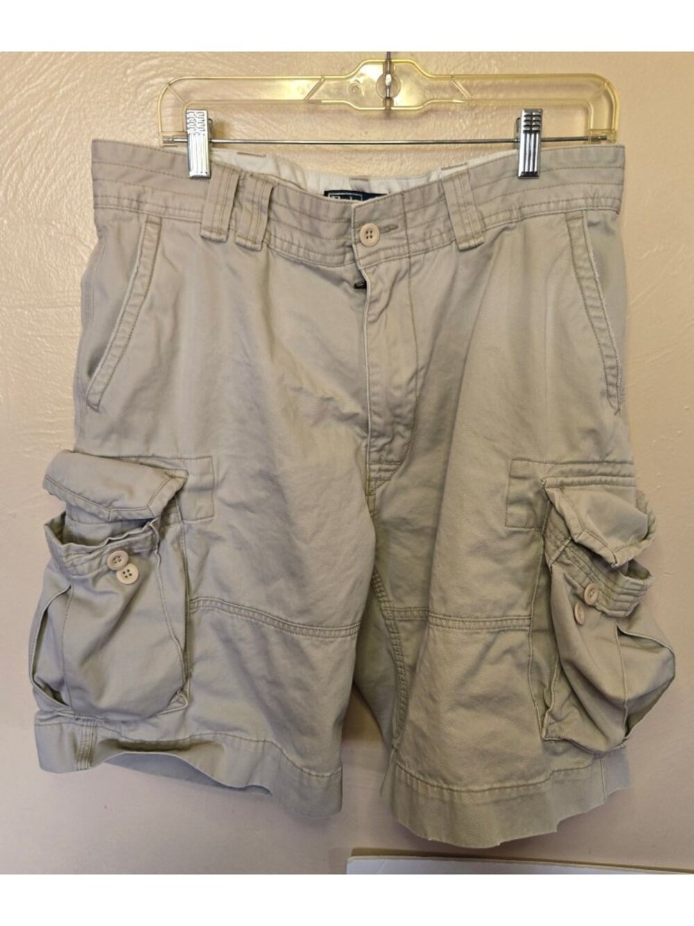 Polo Ralph Lauren 100% Cotton Clay 5 Pocket Cargo Shorts Size 34 Casual